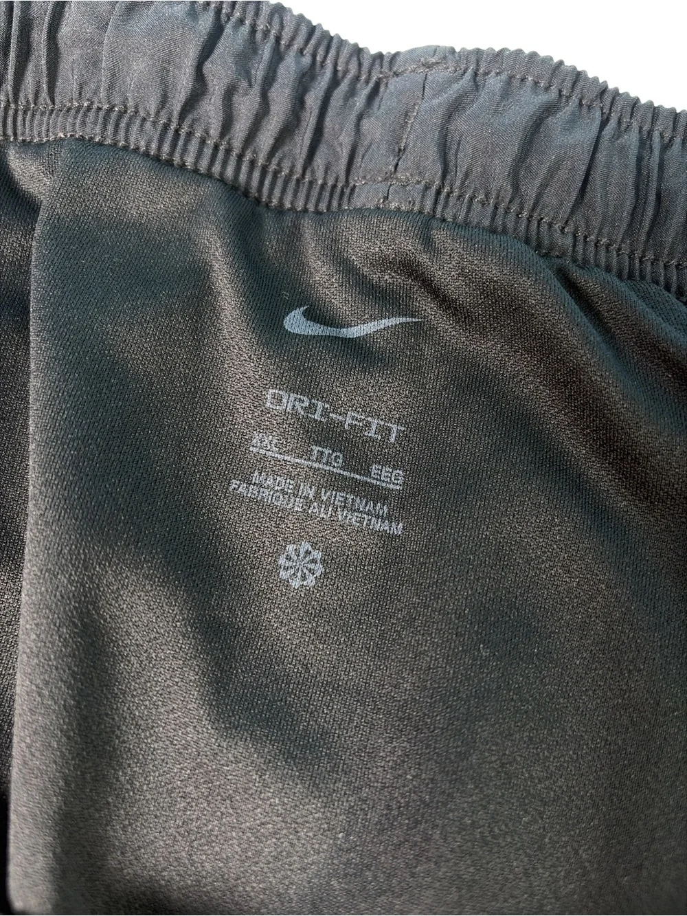 NIKE WOMENS RUNNING SHORTS LINED BLACK & GRAY SIZE XXL